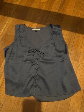 AE Lace Button-Front Tank Top